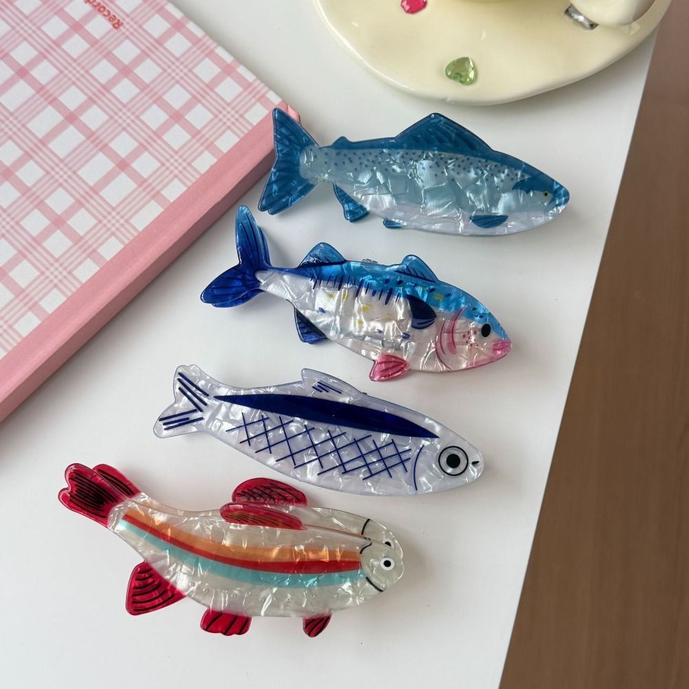 Korean Lifestyle & Kids Boutique - Haarspange Meeres-Tier-Haarklammer PVC Thunfisch Meereslebewesen Fisch-Haarspange